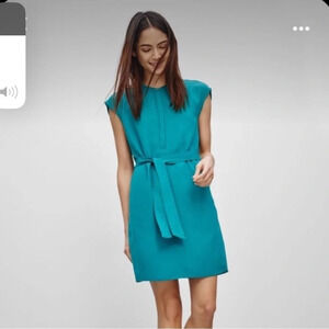 Aritzia Babaton Clayton sheath Dress beautiful rich emerald jewel  green XXsmall